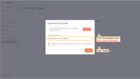 Enter the package name: `@sentient/n8n-nodes-sentient` and click Install.