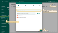Sign up and log in to SENTIENT. Go to the "Integrations" page of the "Integrations center" section. Click "plus" icon in the upper right corner to add new integration. Select "The Things Stack Community" as the integration type. Then, click "Next";