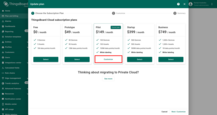 In the modal that appears, select the most suitable plan for your business goals and click the <b>Customize</b> or <b>Select</b> button.