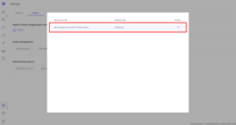 Here you will see a table with two columns: <b>Data Source URL</b>, <b>Database type</b> and <b>Actions</b>.