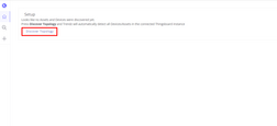 Once logged in you should click on <b>Discover Topology</b> button to discover SENTIENT entities.
