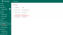 Open root rule chain in SENTIENT