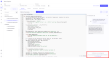 The AI assistant is disabled if the AI Feature <b>Metric Code Assistant</b> is not enabled.