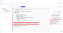 Review the new generated code with applied by AI changes.