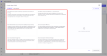 The AI agent will propose six different metrics based on your telemetries and topology.