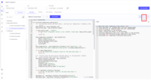 To access the log section, click the <b>Logs</b> button in the upper-left corner of the screen.