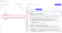 <b>Generated Metrics</b> - Metrics created by the Metric Explorer.
