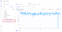 Choose a metric (telemetry or attribute) for analysis.