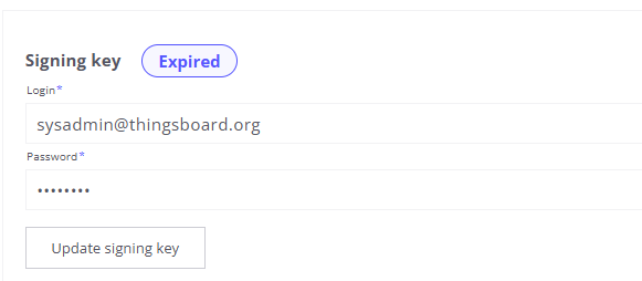 Signing Key Invalid