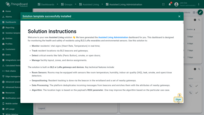 The solution is installed automatically. A window opens where you can review the solution instructions. Click "Close".