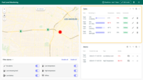 Displays a list of all tanks, allowing users to edit, delete, or add new tanks, and providing essential data such as remaining fuel percentage, temperature, battery, and connection status. Here, users can select different tanks and switch between various units of measurement to tailor the view to their specific needs.