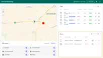Monitor lists all alarms related to fuel level, temperature, and battery level, and allows users to set conditions under which alarms will be triggered.