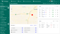 The "Fuel level monitoring" dashboard opens automatically.