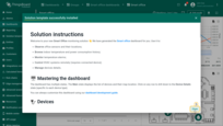 The solution is installed automatically. A window opens where you can review the solution instructions. Click "Close".