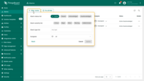 Configure the filters to view other alarms.