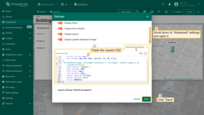Scroll to the "Advanced settings" section and add the CSS to the "Dashboard CSS" section as shown in the screenshot. Click "Save";