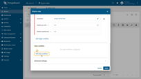 Scroll down to the <b>Clear condition</b> section. Click <b>Add clear condition</b>.