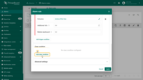 Scroll down to the <b>Clear condition</b> section. Click <b>Add clear condition</b>.