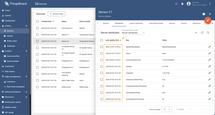 After saving, the new attribute appears in the list with its key, value, and last update time. Sort using "Last update time" to quickly locate the newly created attribute.