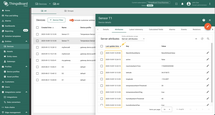 After saving, the new attribute appears in the list with its key, value, and last update time. Sort using "Last update time" to quickly locate the newly created attribute.
