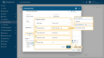 Select the latest telemetry (3) argument type, specify the time series key (4), and set the argument name (5). Optionally, define a default value (6). Finally, click Add (7).