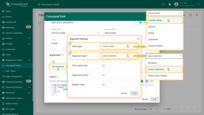 Click the Add argument button (1) and fill in the required fields:<br>Defines the data source (2) that will be used in calculations.<br>Choose the desired argument type (3).