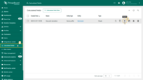 Navigate to the <b>Calculated fields</b> page and click the <b>Export</b> button located in the row of the specific calculated field.