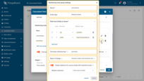 Geofencing zone group settings.