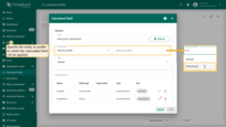 In the dialog that opens, specify the entity or profile to which the calculated field will be applied.
