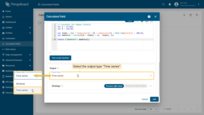 Time series: function must return a JSON object or array with or without a timestamp containing the computed value.<br>To finish adding the calculated field, click Add.