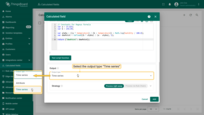 Time series: function must return a JSON object or array with or without a timestamp containing the computed value.<br>To finish adding the calculated field, click Add.