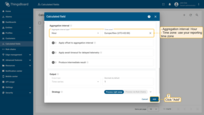 Aggregation interval: Hour; Time zone: use your reporting time zone.<br>The computed values are stored as telemetry (time series) keys.<br>Click Add to save the calculation field.