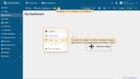 To paste the widget in another breakpoint layout, right-click on the empty space and select "Paste" (Ctrl+V);