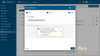 Review the <b>notification preview</b> and <b>recipient list</b>.<br> Click "<b>Send</b>".