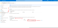 Finally, open the Certificates & secrets tab, and click + New client secret. Save created key value (Client Secret).
