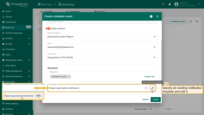 Select an existing notification template (defines how the report will be delivered) and edit it.