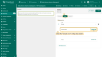 In the "<b>Data</b>" tab, set the "Datasource" by creating a new entity alias.