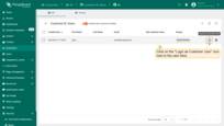 Click "<b>Login as Customer User</b>" icon next to <b>Alice</b> account.
