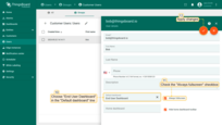 Check the box "Always fullscreen" and choose "End User Dashboard" in the "Default dashboard" line. Then save changes.