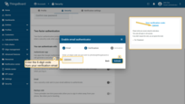 Enter the 6-digit code from your verification email (4), then click "Activate" (5).