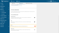 2FA via email is enabled;