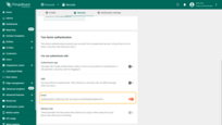 2FA via email is enabled;