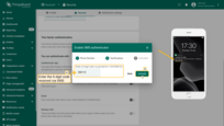 Input the 6-digit code from your verification SMS (4), then click "Activate" (5).