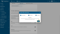 The next time the user logs in, he/she will need to enter the code from SMS. Click "Done" (6);