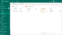 In the <b>"Customer name" column</b>, you can see the current owner of the asset.
