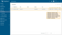 New customer is created. You can view and manage both users and entities (devices, assets, dashboards, etc.) for any customer directly from their row in the Customers table.