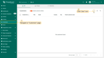Navigate to the "Customers" page. By default, you navigate to the customer group "All". Then click the plus sign in the upper right corner of the screen.