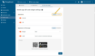 Leave "Default" applications settings to use the <b>SENTIENT Live</b> mobile application.