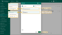 <b>Assign ownership</b> and place the user into a <b>specific user group</b> with the appropriate permissions. Click "<b>Add</b>" to create the user.