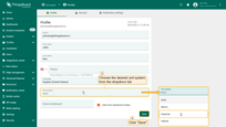 In the <b>Profile</b> settings, choose the desired unit system from the dropdown list. Then, apply changes.